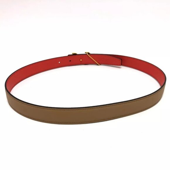 HERMES Constance Belt Buckle HDN Reversible Belt Brown x orange /GoldHardware main image 10